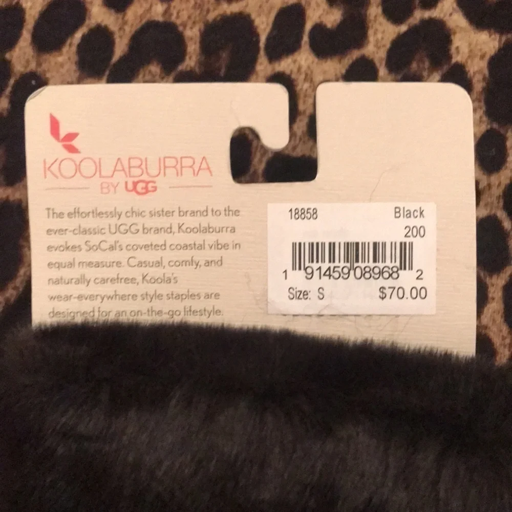 Brand New Koolaburra by UGG Water Resistant Black Suede Gloves